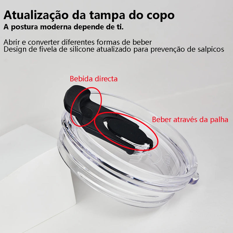 Copo térmico de aço inoxidável de 40 onças