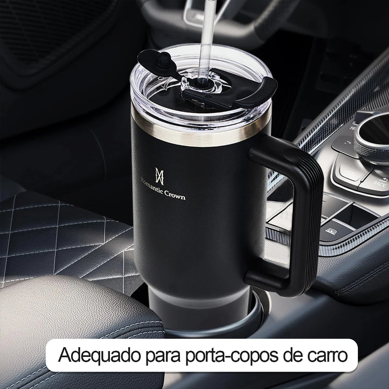 Copo térmico de aço inoxidável de 40 onças