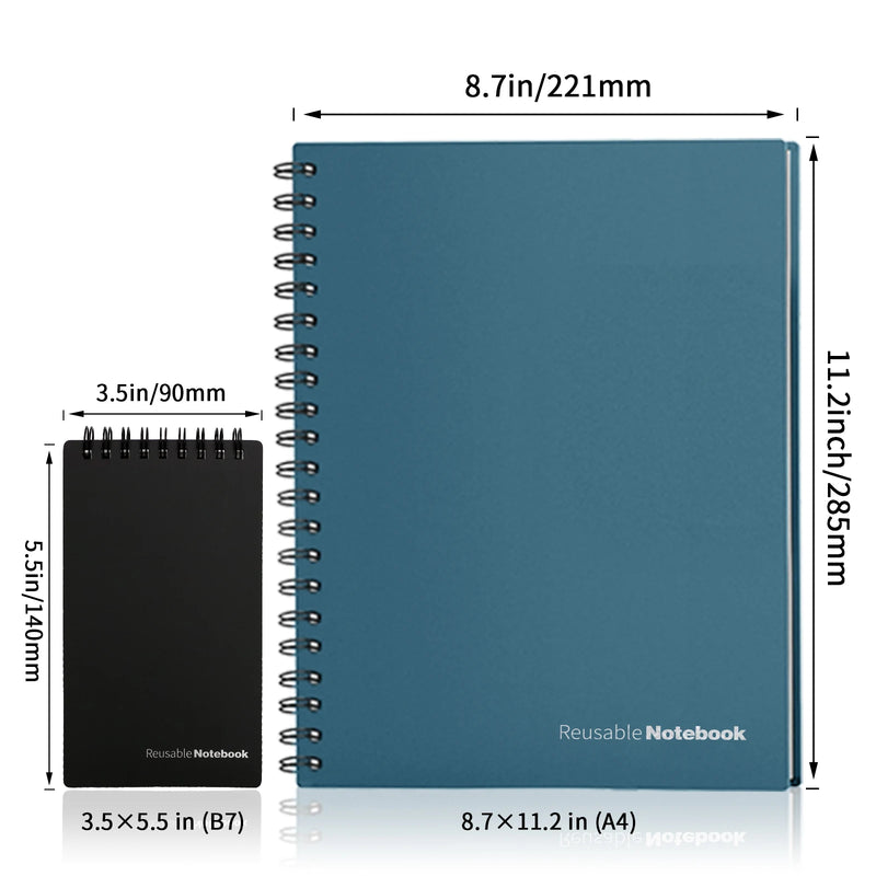 Caderno reutilizável inteligente A4