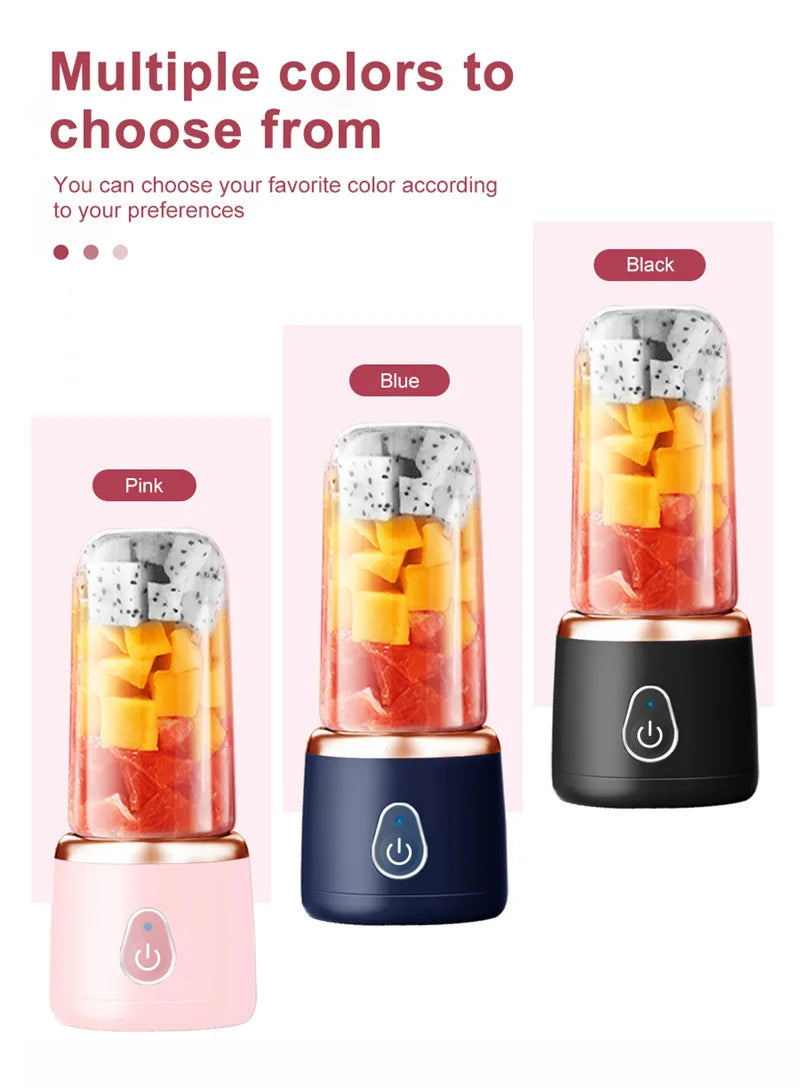 Liquidificador USB Recarregável para Shakes e Smoothies em Qualquer Lugar!