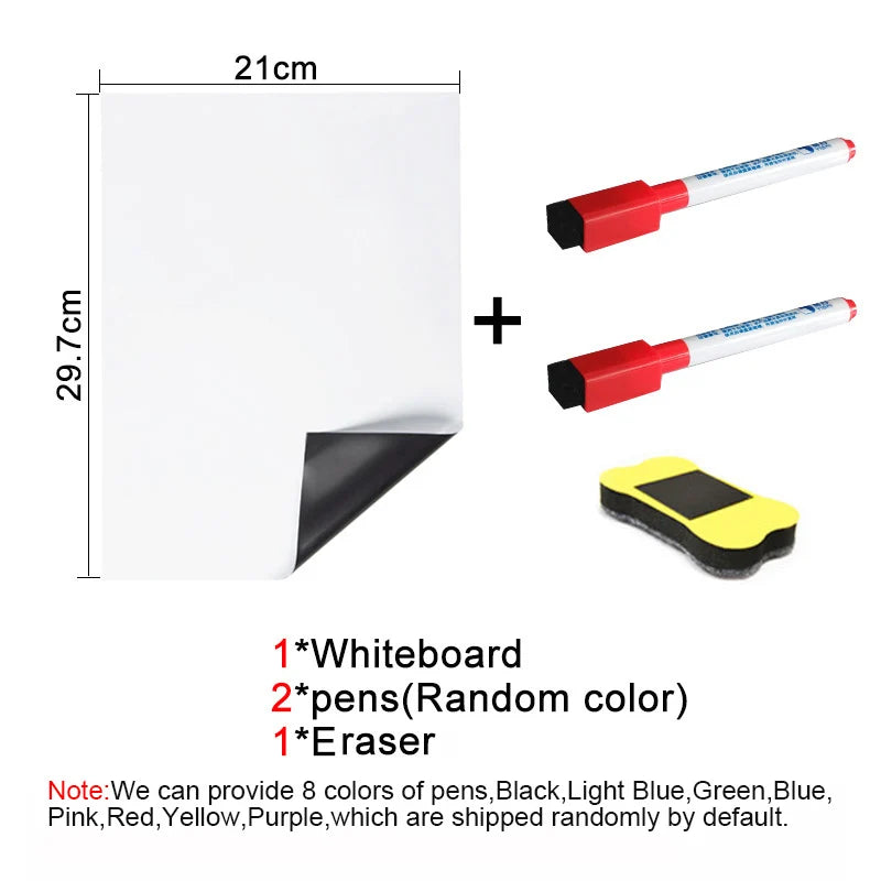 Quadro branco magnético A4 Apagável