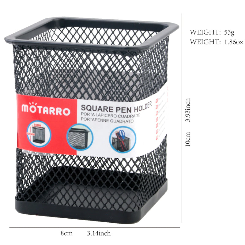 Porta Lápis de Metal para Mesa de Escritório