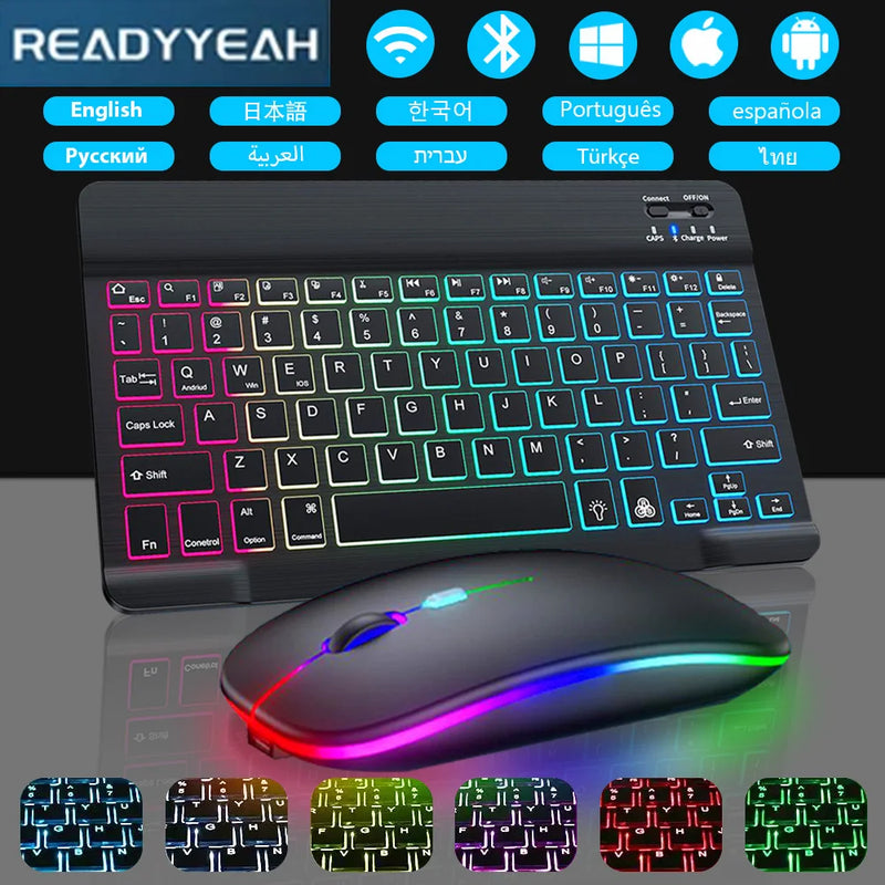 Kit Teclado e mouse sem fio Bluetooth- Promoção - Últimas Unidades