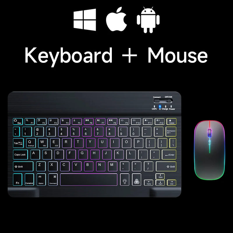 Kit Teclado e mouse sem fio Bluetooth- Promoção - Últimas Unidades