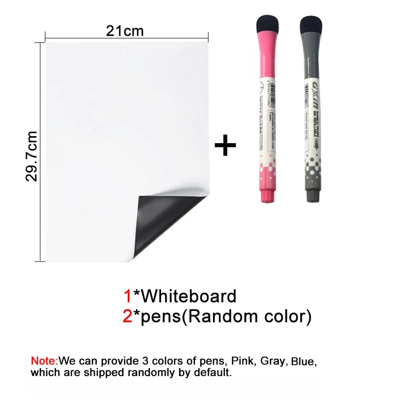 Quadro branco magnético A4 Apagável