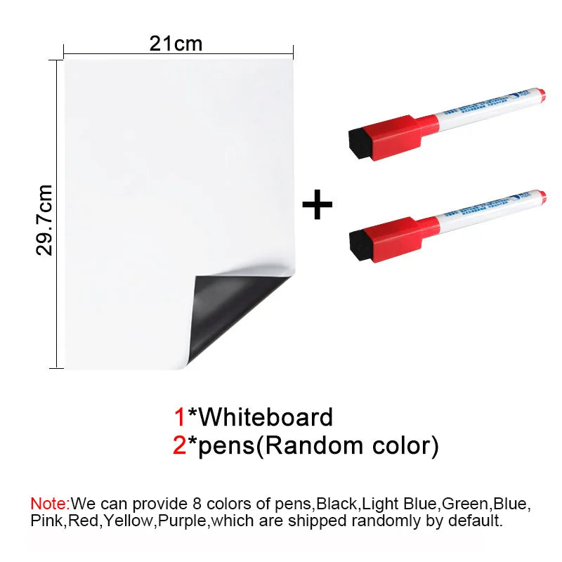 Quadro branco magnético A4 Apagável