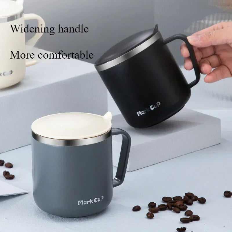 Canecas de Café de Aço Inoxidável 400ml, Antiqueda