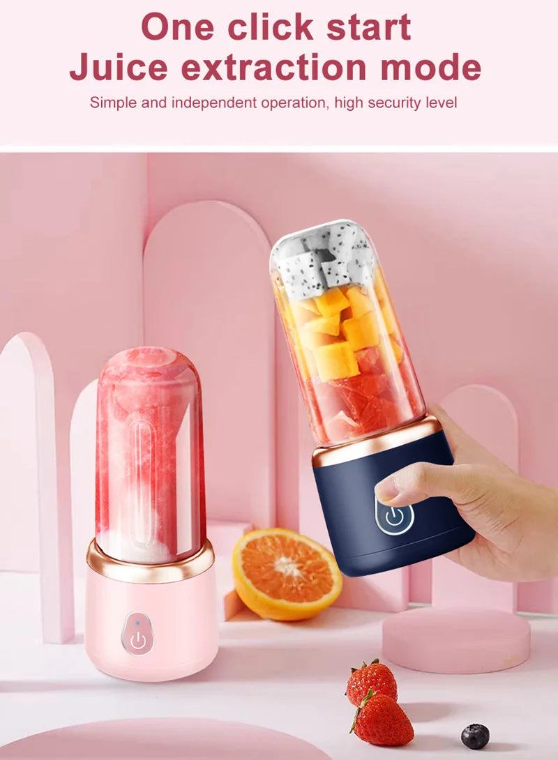 Liquidificador USB Recarregável para Shakes e Smoothies em Qualquer Lugar!