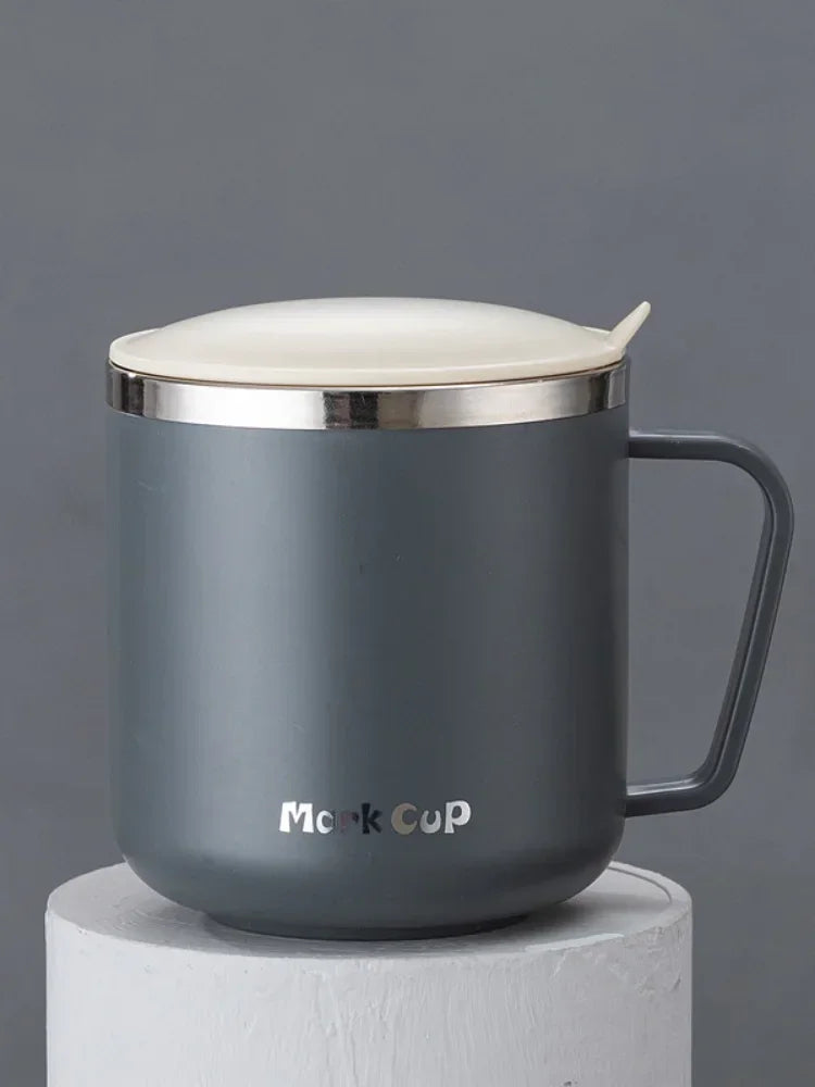 Canecas de Café de Aço Inoxidável 400ml, Antiqueda