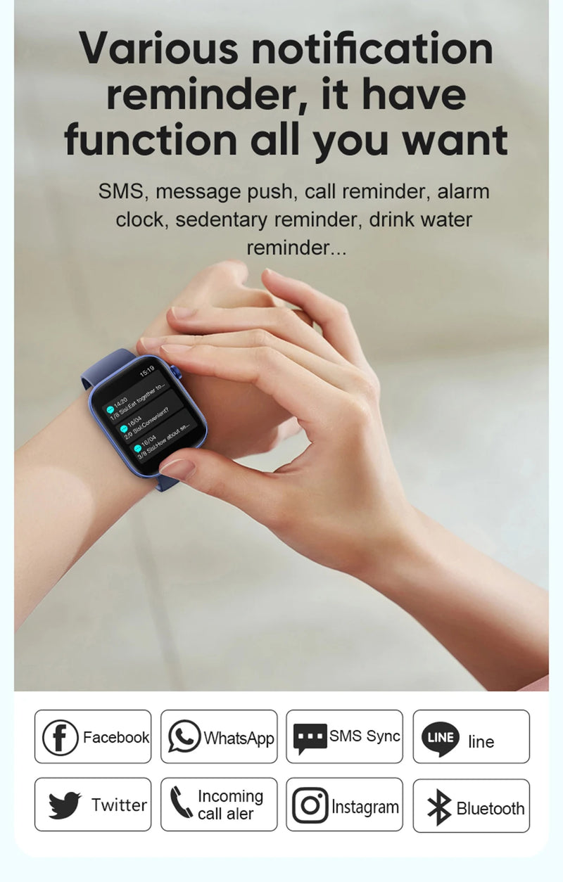 Smartwatch, Monitoramento de Saúde, À Prova D'Água, Notificações Inteligentes, Assistente de Voz - Modelo P71 Hiking