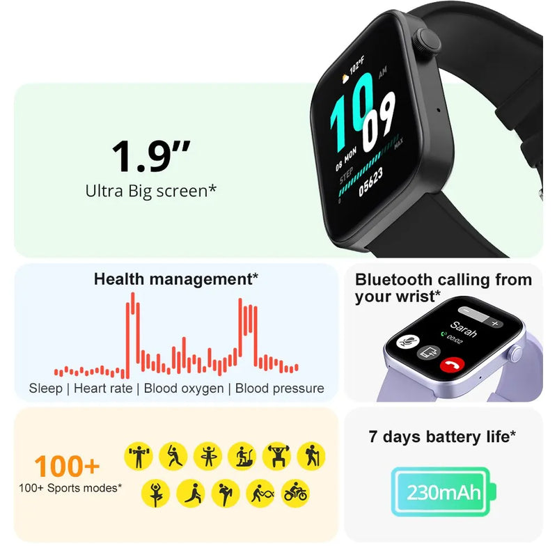 Smartwatch, Monitoramento de Saúde, À Prova D'Água, Notificações Inteligentes, Assistente de Voz - Modelo P71 Hiking