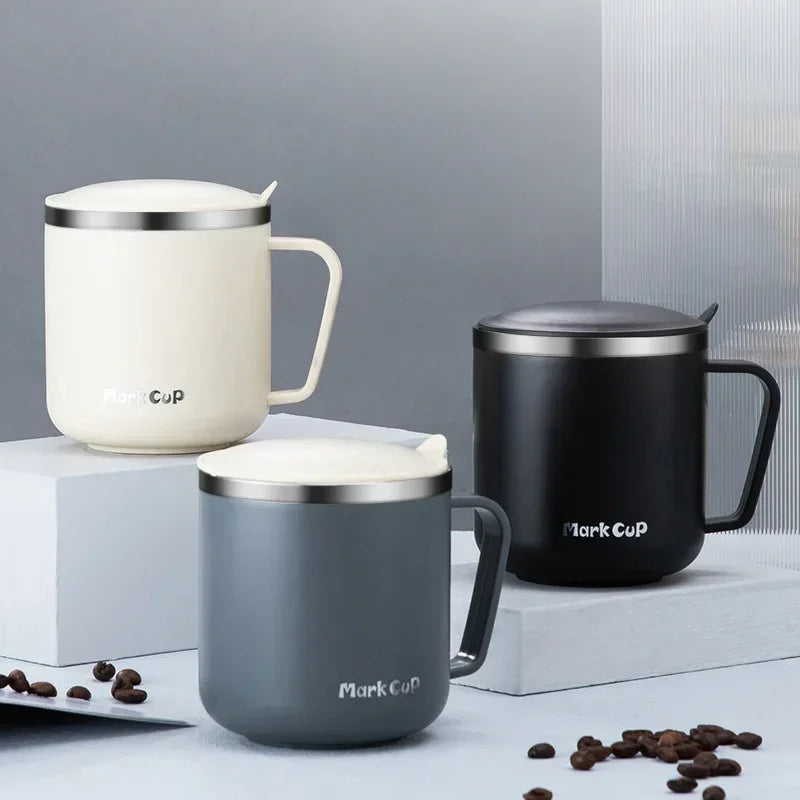 Canecas de Café de Aço Inoxidável 400ml, Antiqueda