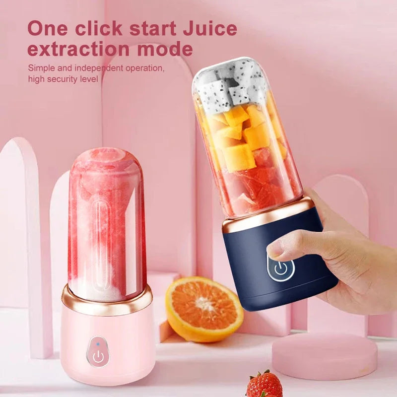 Liquidificador USB Recarregável para Shakes e Smoothies em Qualquer Lugar!